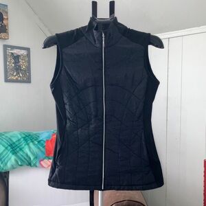 Women's Black Quilted Vest